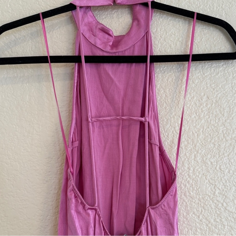Zara Pink Satin Dress - Picture 3 of 7